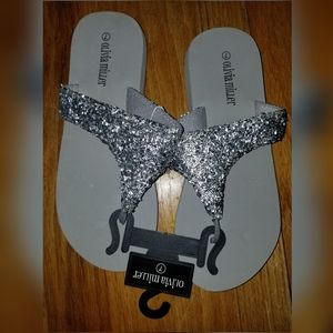 Olivia Miller Bling Women's Wedge Sandals